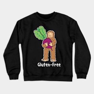 Gluten Free Diet - Big Foot Carrying Beetroot Crewneck Sweatshirt